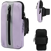 Prime Comfort Running Phone Holder Armband, iPhone Arm Bands for Exercise, Running Arm Bands for Cell Phone, Phone Purse Cell Phone Holder for Walking (Purple)
