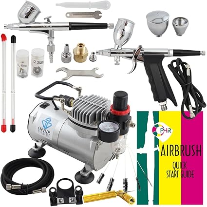 Amazon Com Ophir 2pcs Airbrush Kit With 110v Pro Air Compressor