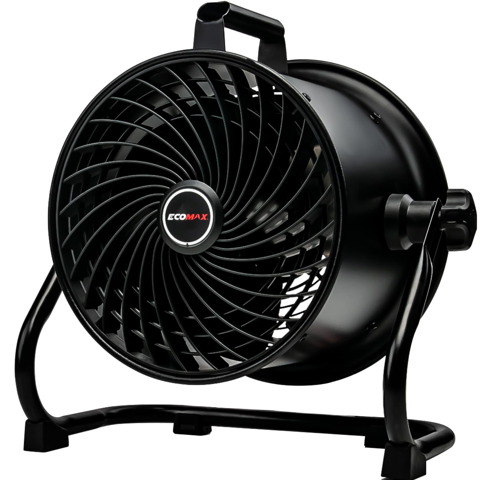 Photo 1 of 10-Inch High-Velocity Drum Air Circulator Fan, Heavy-Duty Shop Fan with 3-Speed & 360° Tilting Floor Fan for Warehouse, Industrial, Workshop