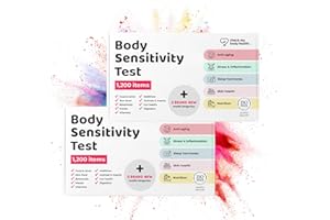 Check My Body Health | Body Sensitivity Test for Two | Check for 1200 Different Intolerances | Easy to Use Home Hair Strand Testing Kit & Intolerance Screening for Adults | Results in 5 Days