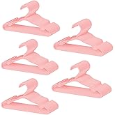 100 Pack Baby Plastic Hangers,12.83" Ultra-Thin,Non-Slip Hangers for Children. Ideal for Closets and Nurseries.Designed for Newborns and Children's Clothing,Including Trousers,Coat,Dresses.(Pink)