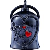 Motorcycle Men Bells - Motorcycle Angel Bell for Men Women,Bell Biker Accessory,Guard Riding Safety (Black) (Black)