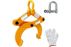 SENOTOYAR Industrial Pallet Puller Clamp,2204lbs Capacity Heavy Duty Scissor Clamp with 6" Jaw Opening,Compatible with Forklift Chains for Pulling Pallets,Wood & Trees