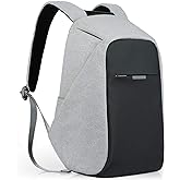 oscaurt Anti Theft Backpack 15.6 Inch Laptop Travel Backpack with Hidden Zipper and USB Charging Port Waterproof Business Computer Bag for Men &amp; Women