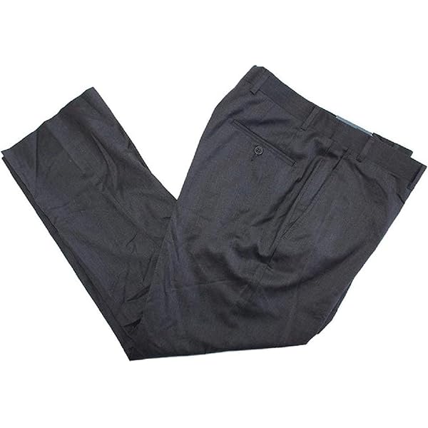Kirkland Signature Men's 100% Wool Flat Front Dress Pants (Charcoal, 36W x  32L) at Amazon Men's Clothing store