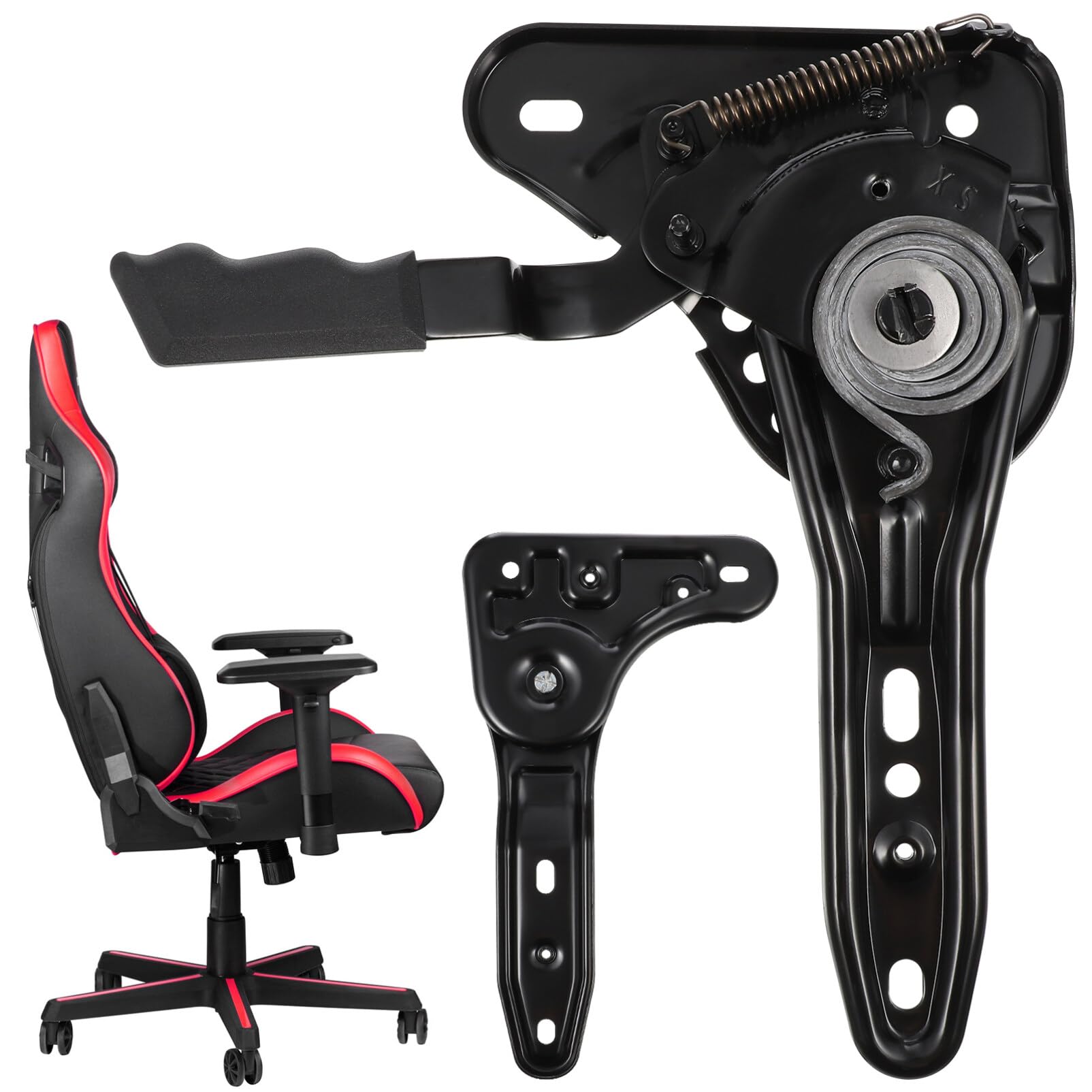 DEARMAMY Seat Angle Adjuster Metal Multi-Angle Regulator Office Chair Replacement Part Gaming Chair 180 Degree Accessory Seat Adjuster