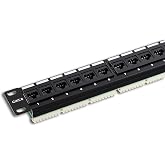 Networx CAT6 Patch Panel - 24 Port, 1U, Rack Mount, TAA Compliant