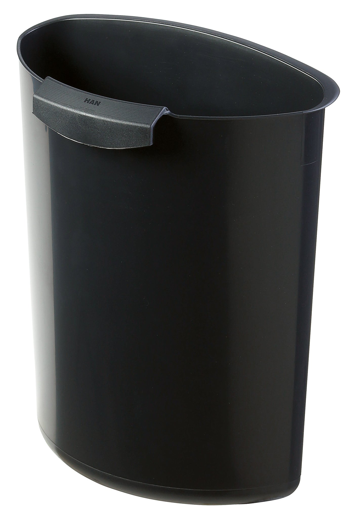HAN 1837-13, MOON waste insert. Trendy and practical, ideal for waste separation, 6 litres, black