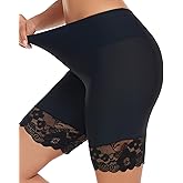 Blueinn Slip Shorts for Under Dresses and Skirts Mesh Women Anti Chafing Underwear High Waisted Panties Lace Under Shorts