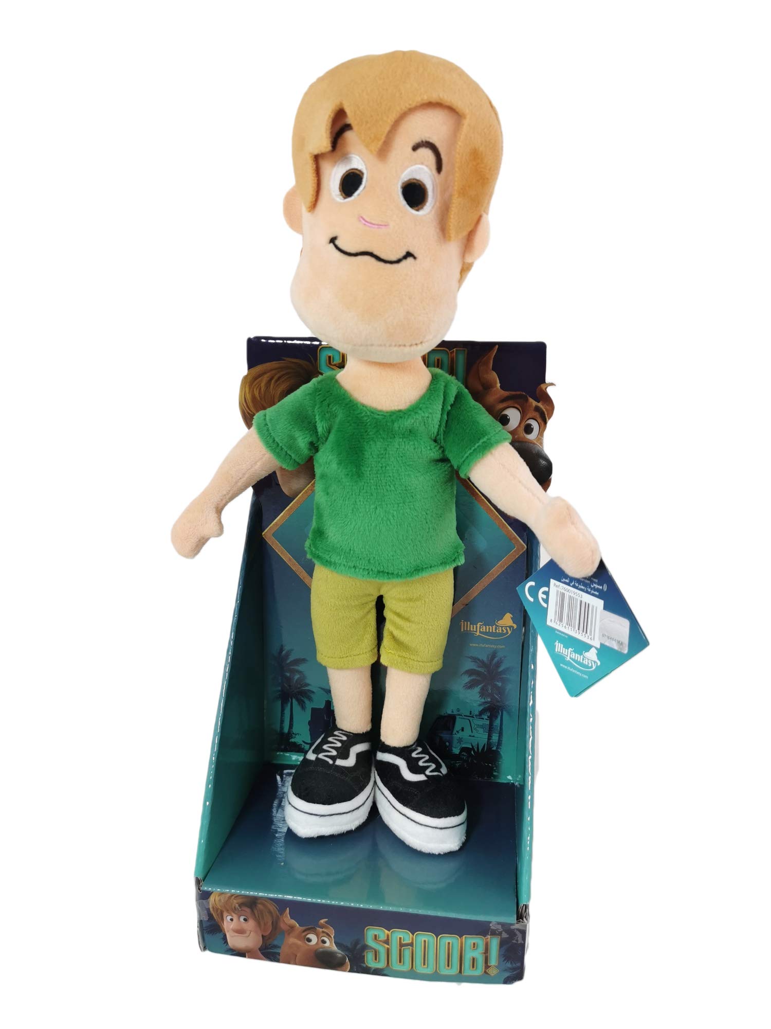 SCOOB! Scooby Doo - Plush Toys With Small Display Of The New Film Super Soft Quality (Shaggy (boy))