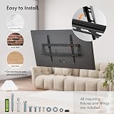 VonHaus TV Wall Bracket 37-85" Ultra-Slim Flat Mount 70kg VESA 200x200-600x400 view 5