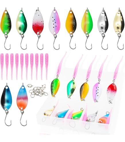 AL's Goldfish Lure Company Saltwater Series Goldfish Fishing Spoons with Hackle Feather and #3/0 VMC J Hook. 3/4 oz