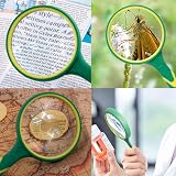 Uncle Paul Magnifying Glass 4X-5X 75mm Thickened Lens Green OS04 view 5