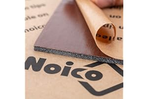 Noico Red 150 mil (4mm) 36 sqft (3.4 sqm) Noico Liner Car Heat and Sound Insulation,Heat and Cool Liner, Self-Adhesive Closed