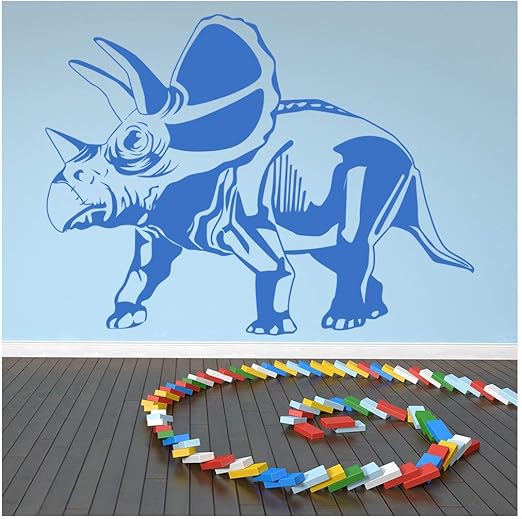Azutura Triceratops Wandtattoo Dinosaurier Wand Sticker Kinder Schlafzimmer Haus Dekor Verfugbar In 5 Grossen Und 25 Farben Extraklein Basalt Grau Amazon De Kuche Haushalt