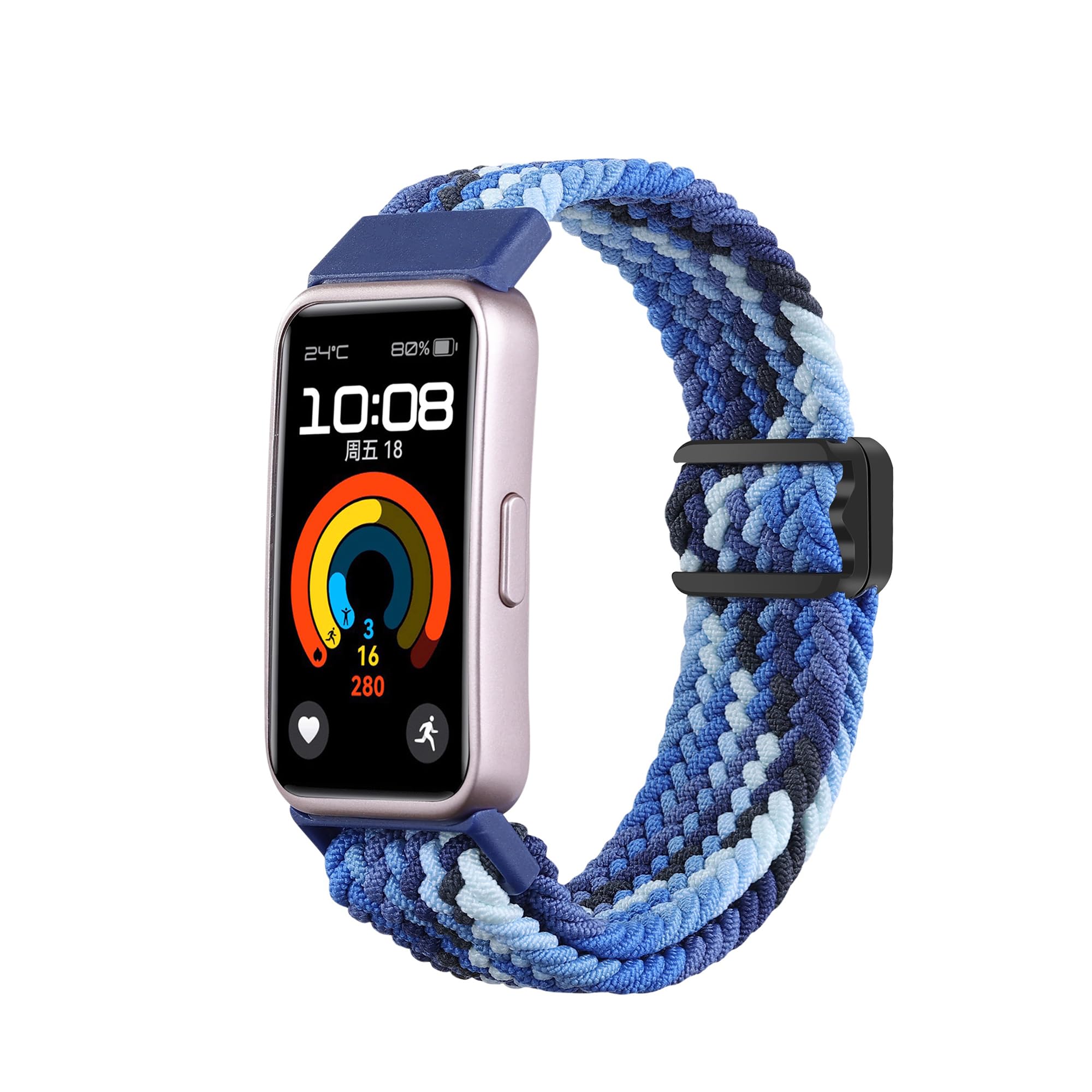 xhKJO Replacement Bands for Huawei Band 9 /Huawei Band 8 Watchband,Silicone Watch Band Wrist Strap, Replacement Bracelet Wristband Wrist Strap for Huawei Band 9 NFC/Huawei Band 8 NFC (blue)