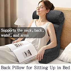 Tinuniyaa Back Pillow for Bed Sitting Up, Reading