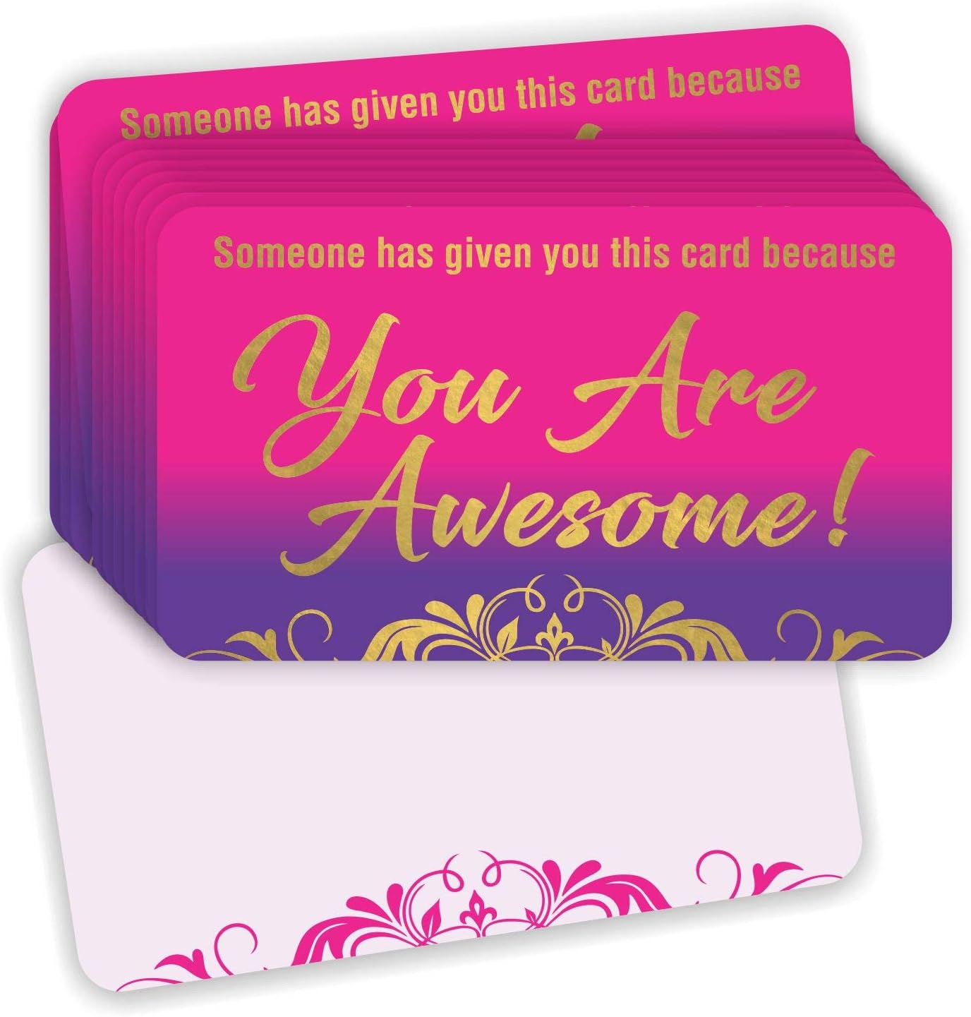 You are Awesome Cards - (Pack of 100) Gold Foil Stamping 3.5