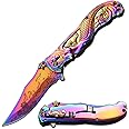 Masters Collection MC-A013 Series Spring Assist Folding Knife, 5-Inch Closed