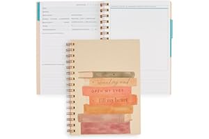 Erin Condren Inspired Collection A5 Reading Log - Books of Wisdom Cover