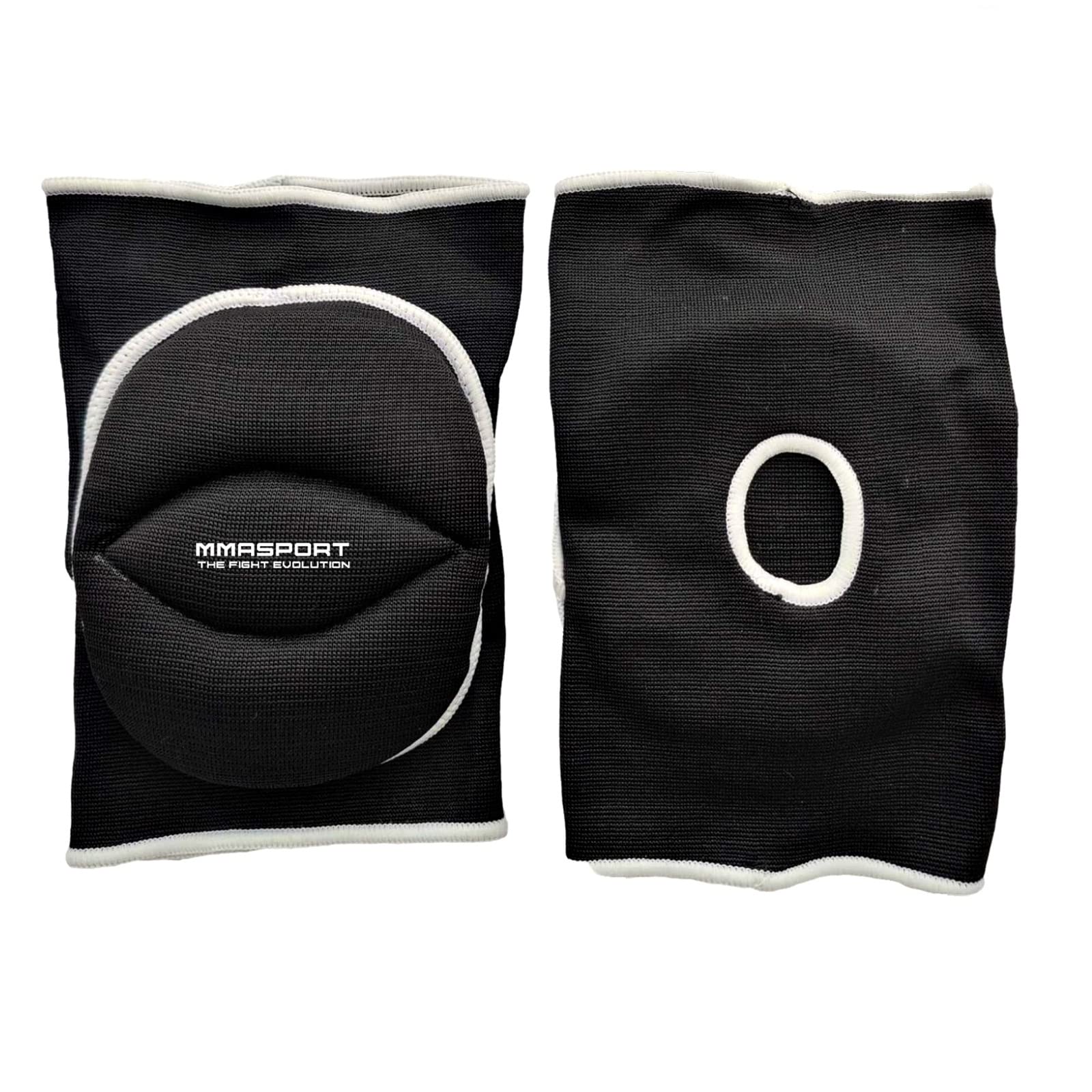 Pair of Elastic Cotton Volleyball Padded Knee Pads EVA Sports Volley Knee Pads (L,Black)