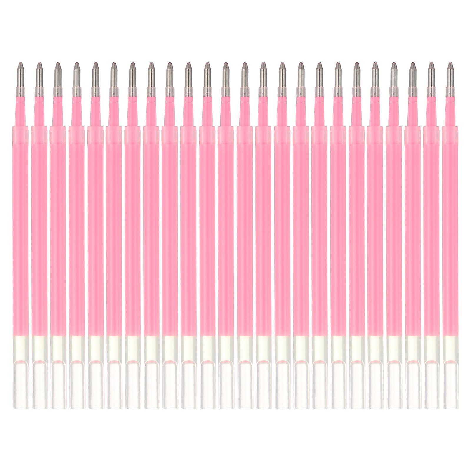PATIKIL Gel Pen Refills, 24 Pcs 0.8mm Medium Point Pastel Coloring Gel Ink Pen Replace Refills for Retractable Click Pens Writing Drawing Doodling Office Study Classroom Supplies, Pink