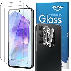 Natbok 2+2 Pack for Samsung Galaxy A35 5G/Galaxy
