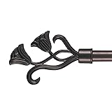 Bedford Home Curtain Rod with Mounting Hardware and
