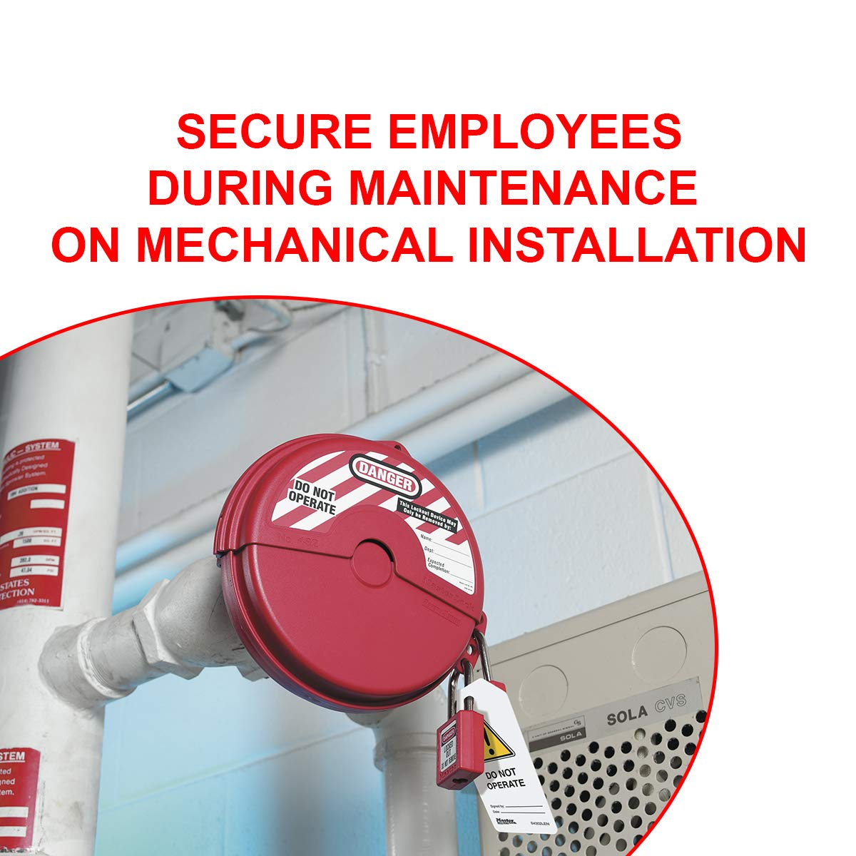 Master Lock 410RED Lockout Tagout Safety Padlock Red: Industrial Lockout Tagout Keyed Padlocks: Industrial & Scientific