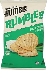 Humble Potato Chips Co Organic Sour Cream Onion Rumbles Potato Chips, 5 OZ