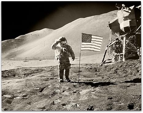Amazon Co Jp Lone Star Artアポロ15 Moon Landing写真 11 X 14額なし印刷 Perfectヴィンテージ家の装飾 Home Kitchen
