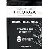 Filorga Hydra-Filler Super Moisturizing Personal Skincare Face Mask, Sheet Mask With Concentrated Serum of Hyaluronic Acid and Aloe to Hydrate Skin and Boost Complexion Care