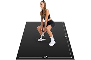 Cybstrax Extra Large Exercise Mat, 10’ x 6'/ 8’ x 6’/ 7’ x 5’/ 6’ x 4’- 7MM Thick Workout Mat for Home Gym, High-Density Gym Mat for Home Gym Floor, Non Slip Large Yoga Mat