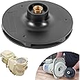 Upgraded 073129 Pump Impeller Replacement Fit for 1-1/2 HP and 2 HP WhisperFlo Pump Impeller for Pool and Spa Pump, Black