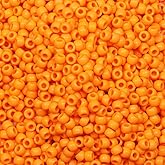 Tibaoffy Crafts Orange Beads 6x9mm,Pony Beads Total About 1000pcs