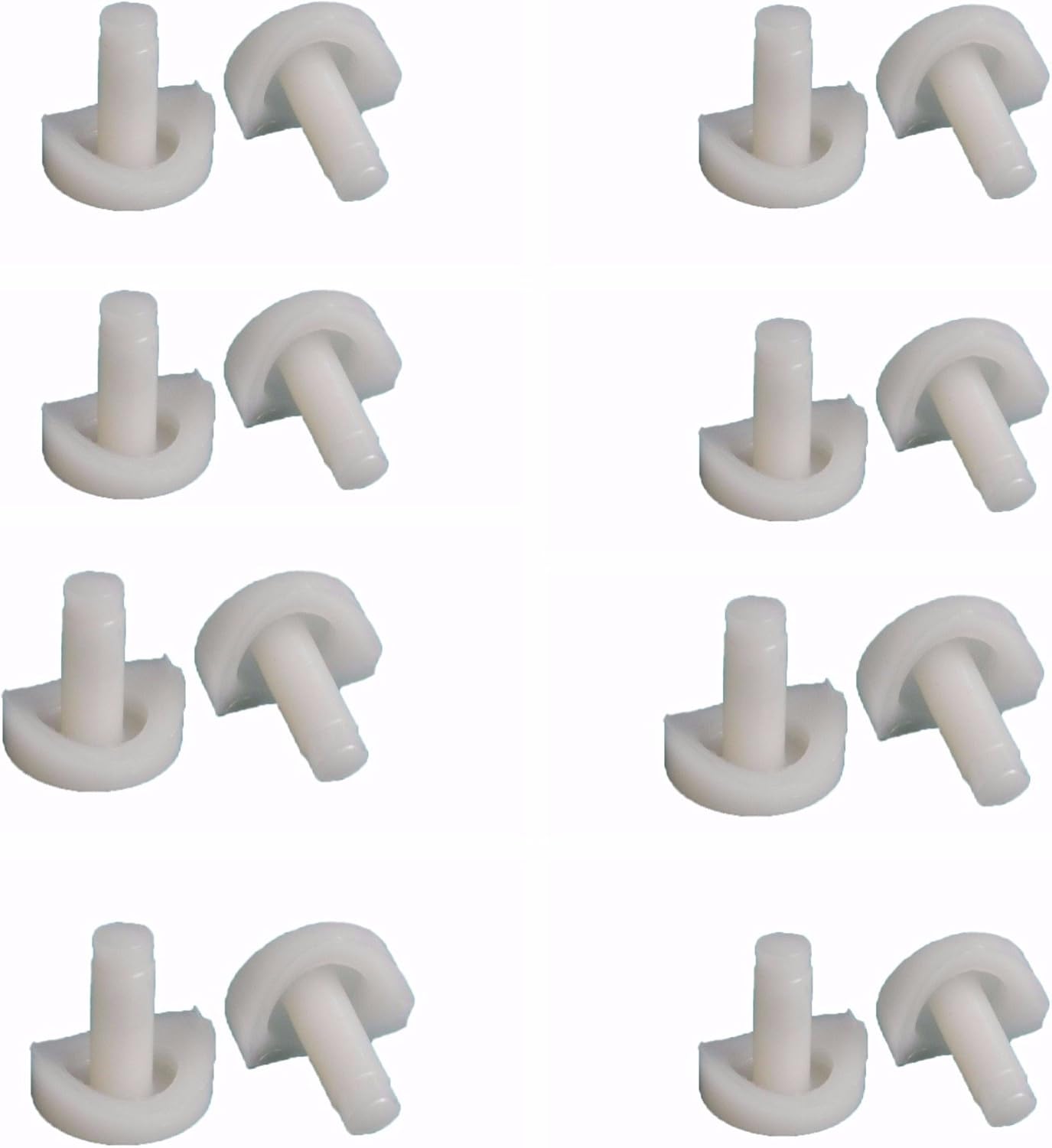 16 Pieces Natural 3/4" Coved Stem Bumper Glide Patio Furniture Indoor