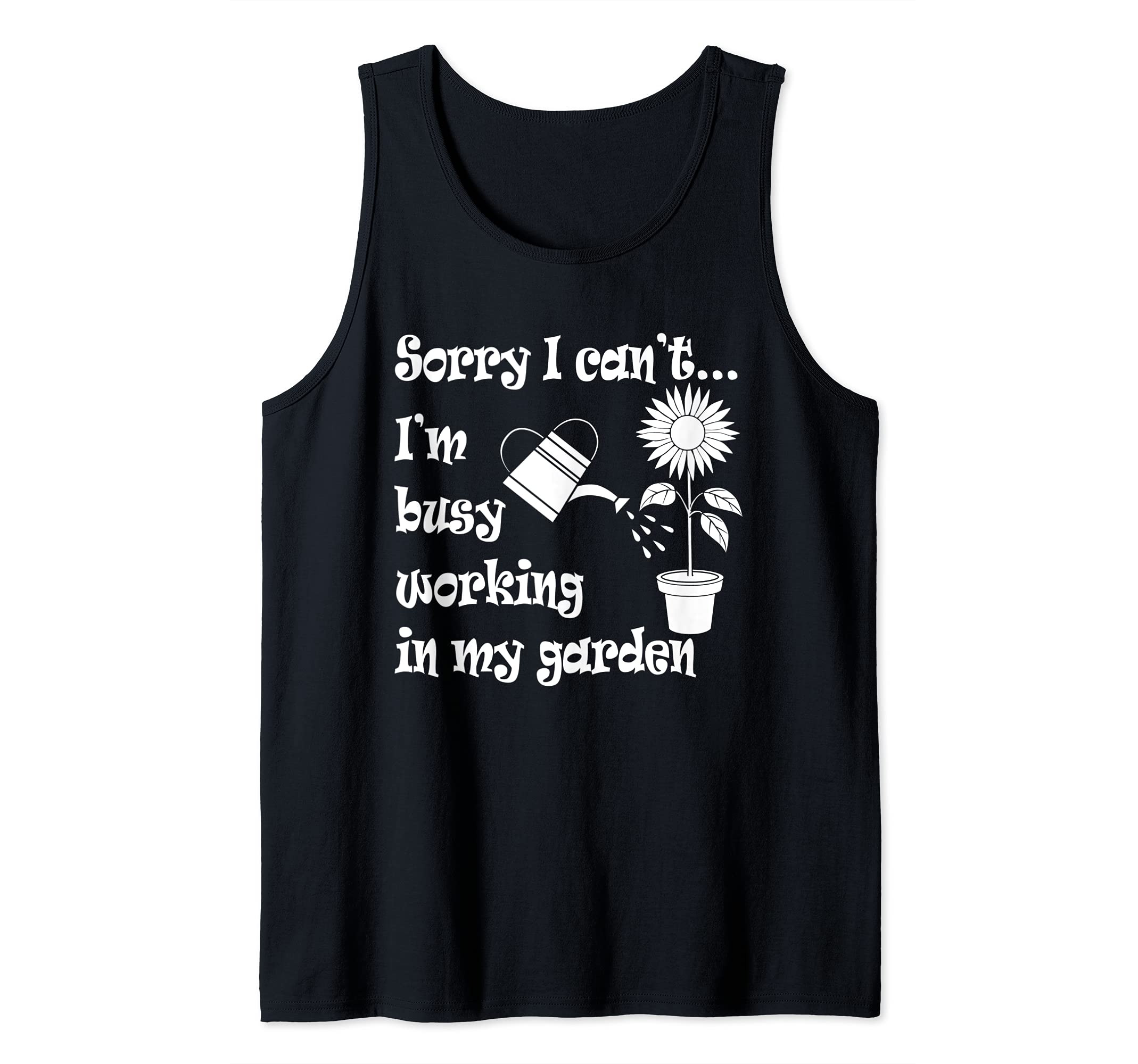 Work in Garden Ironic Gardening for Gardener Tank Top