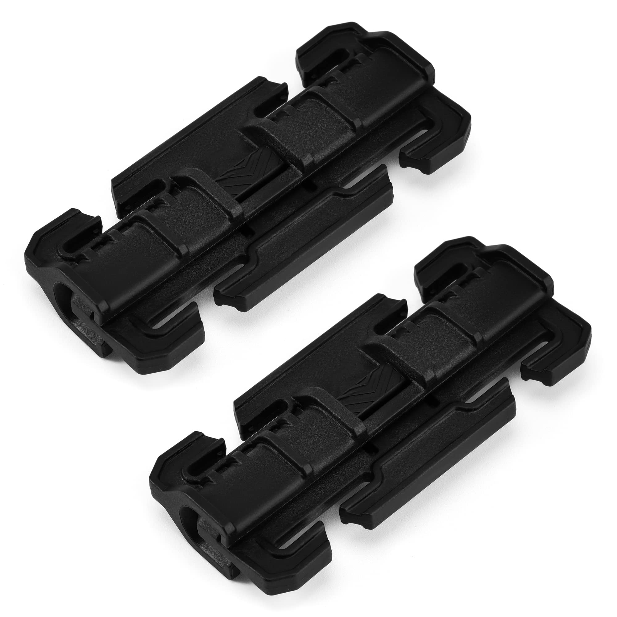 TACTICAL GEEK TGCodeG6 Quick-Release Connect Buckles, No-Sew, Easy to Operate, 2-Pack PA66 Nylon, Ideal for 1 Inch/25mm Webbing，Backpacks, Fanny Packs & Shoulder Straps, Molle System Comp