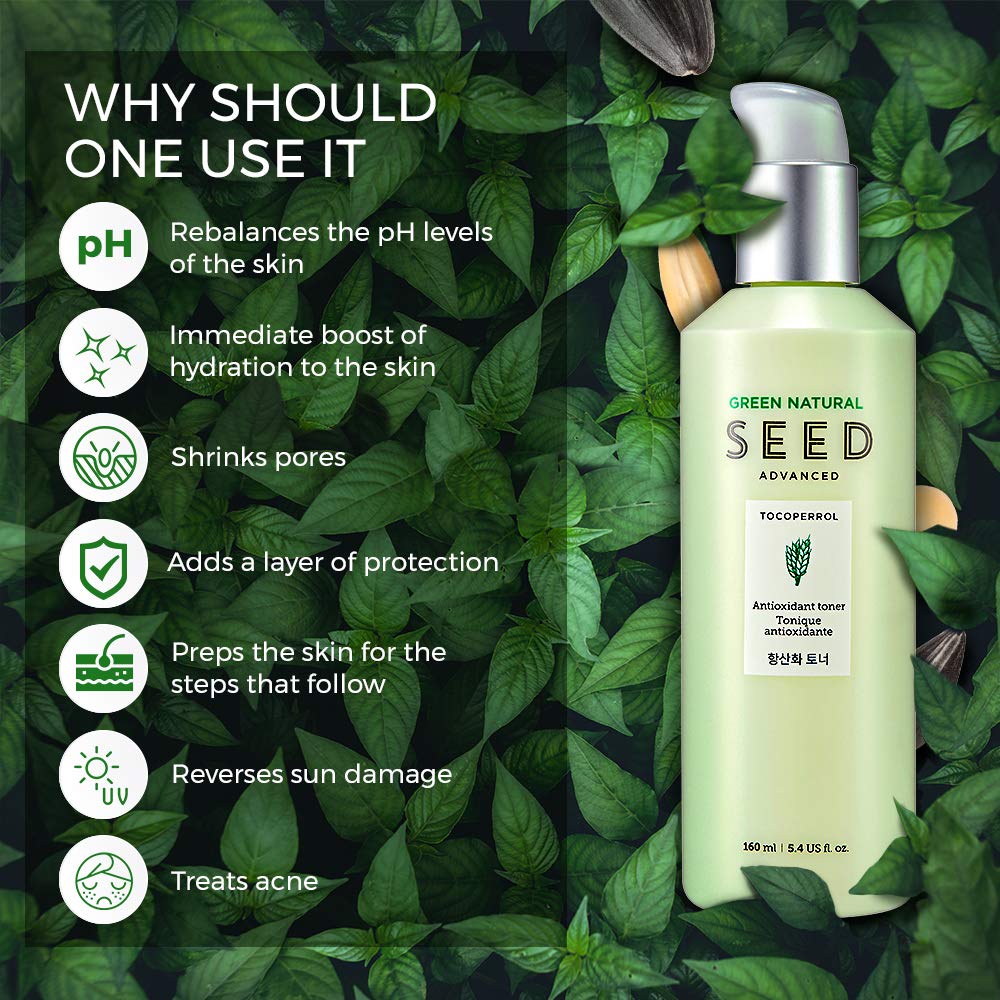 green natural seed antioxidant toner