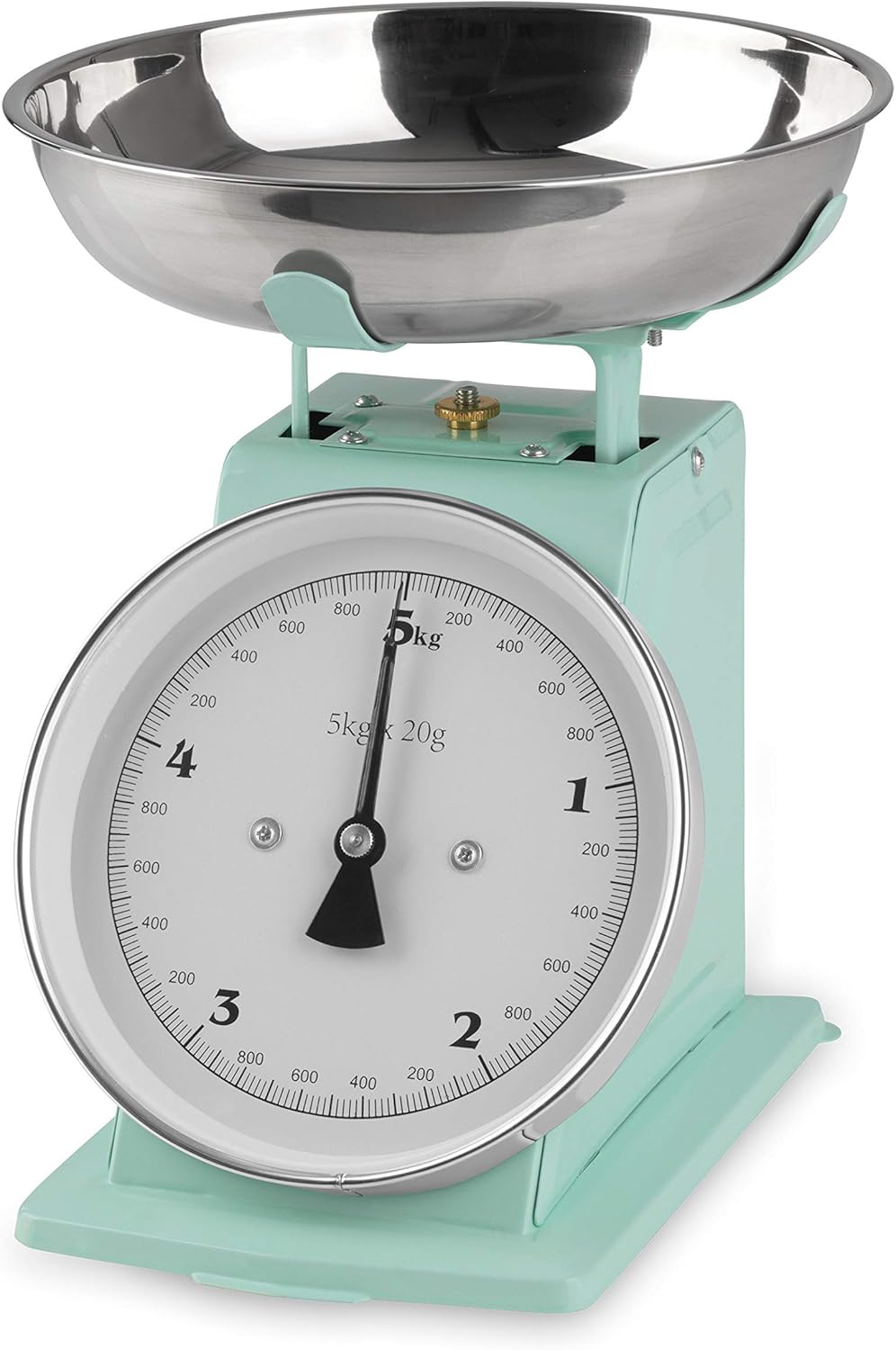 GOURMETmaxx Analog Küchenwaage im Stylischen Retro Old-School Look (Mint)