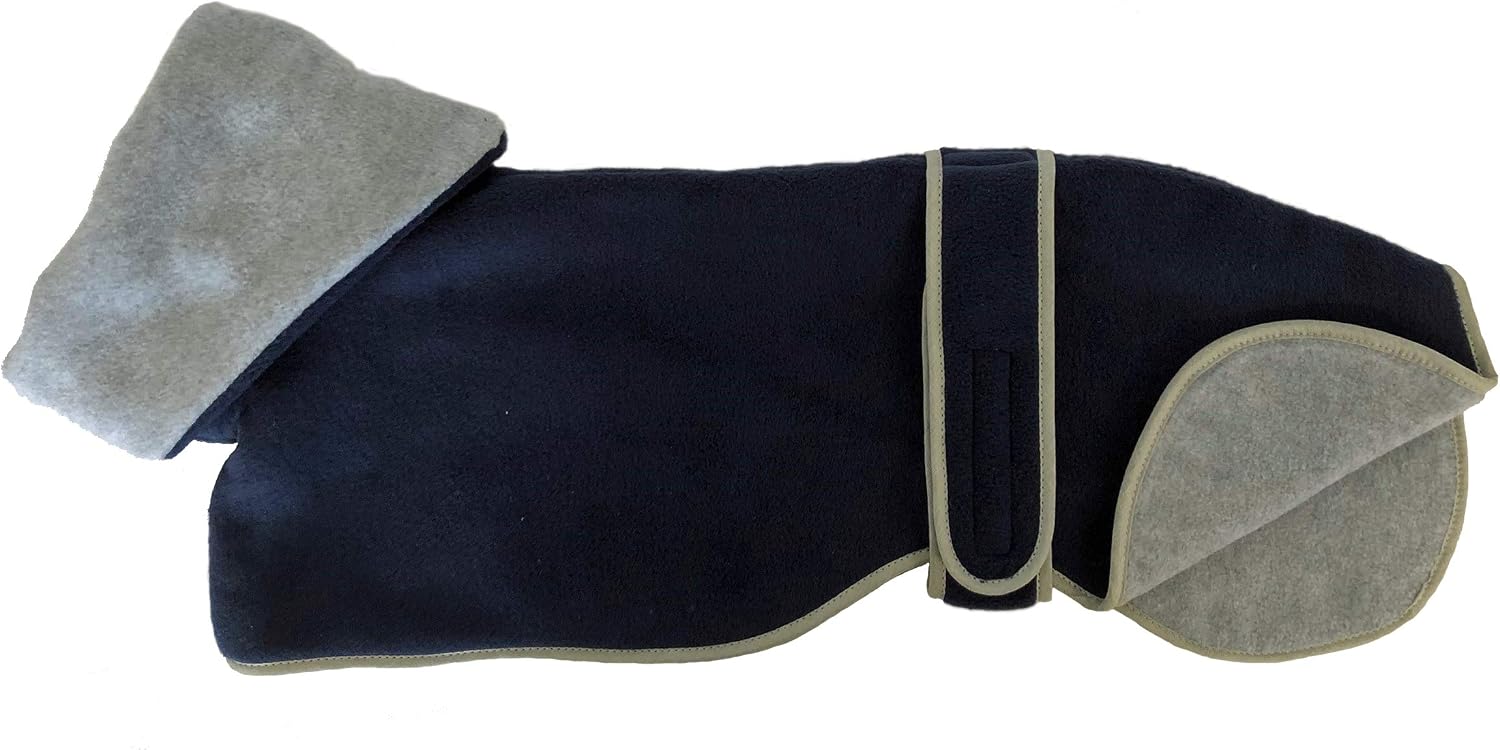 Cosipet Greyhound Polo Coat,18"/ 46 cm, Blue - Image 4