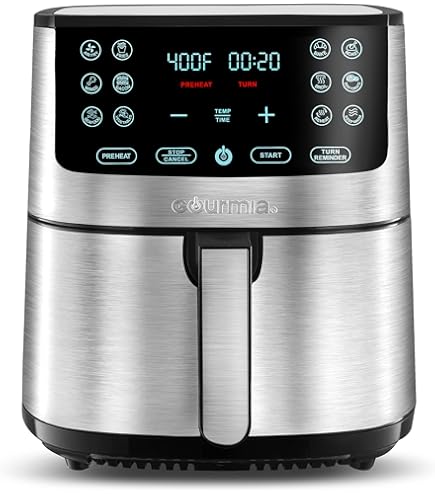 Amazon.com: Gourmia 7.6 L (8 Qt.) Digital Air Fryer with