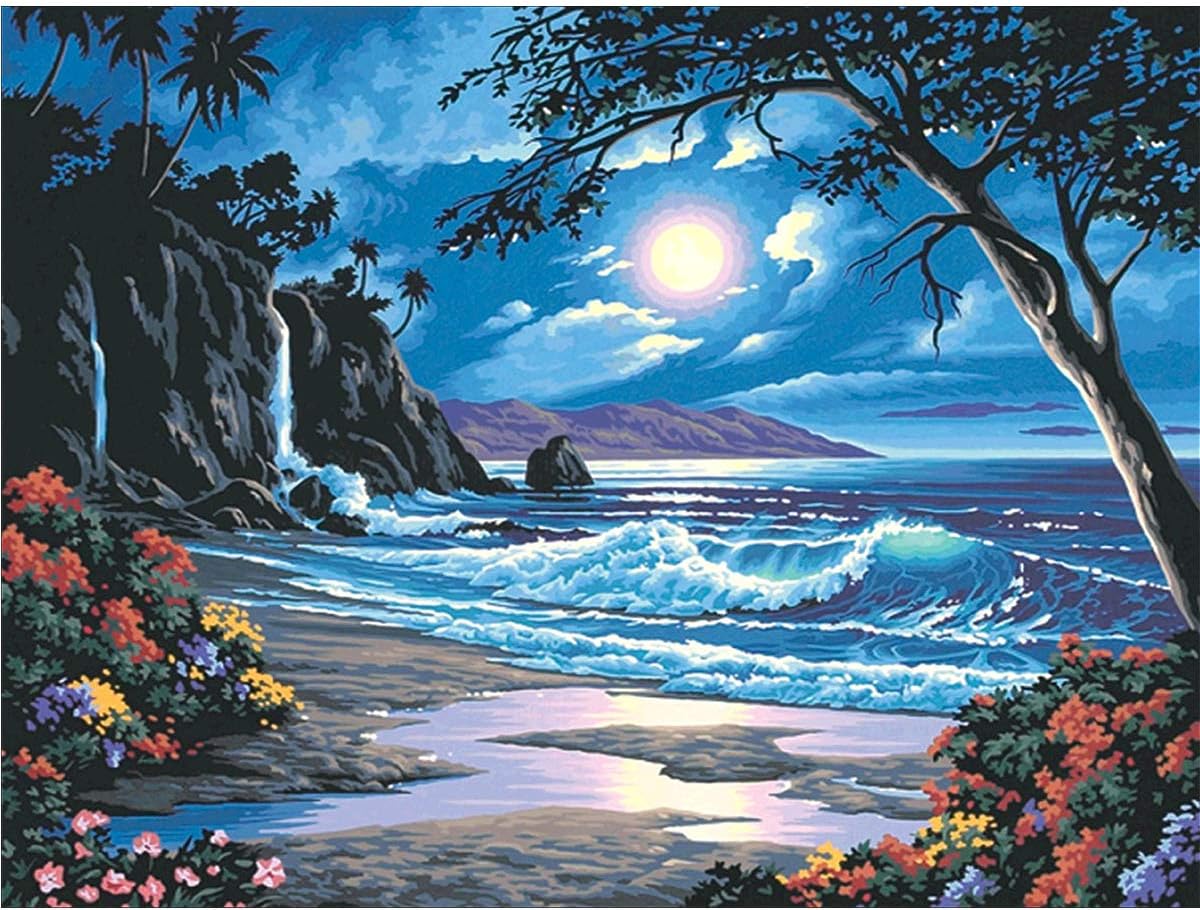 HengQ Diamond Painting for Adult or Kid 5D DIY Full Drill Diamond Painting Sets,Diamond Painting by Number,Oil Painting Style Diamond Embroidery 14"x18" (5)