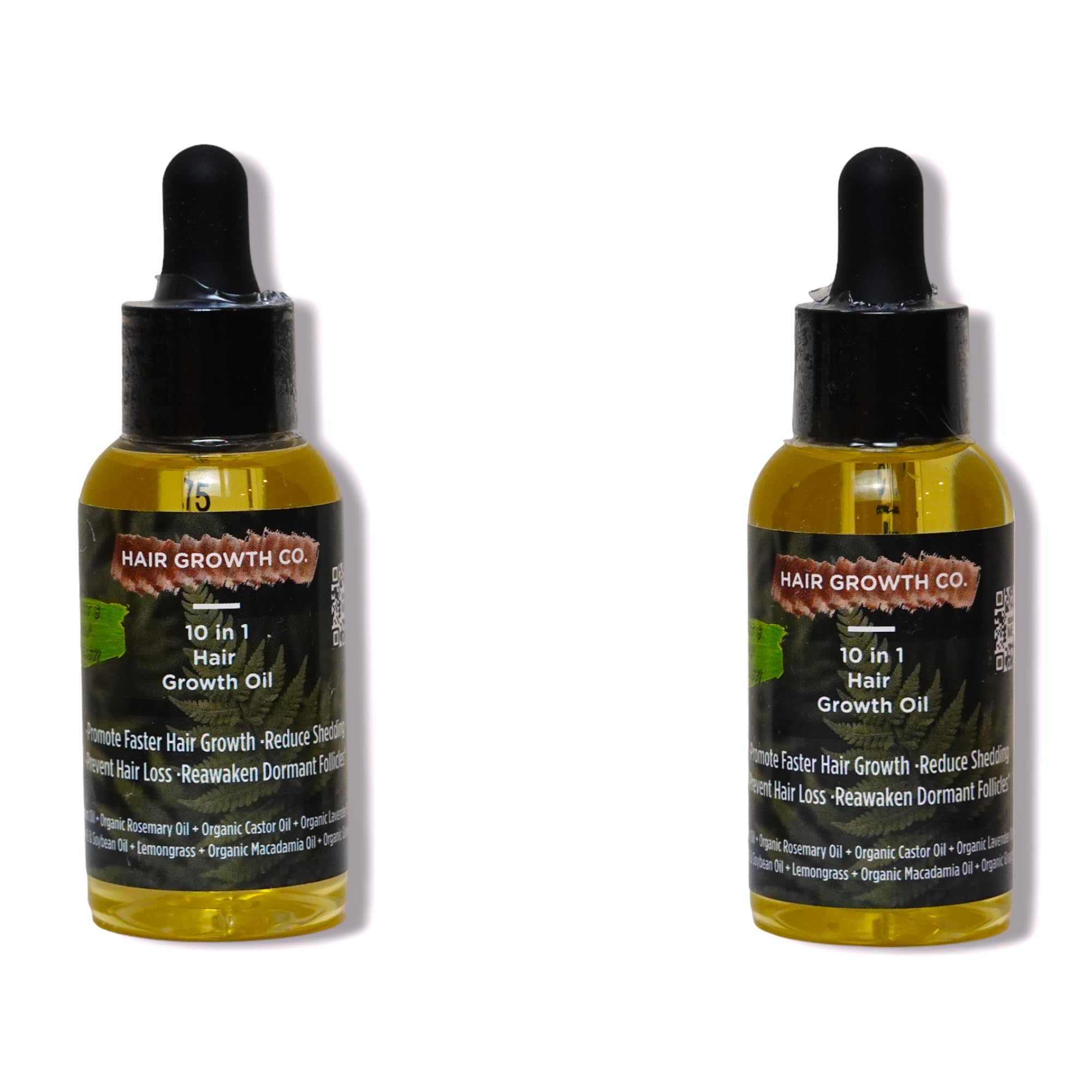 2-Pack) 10 in 1 Hair Growth Oil (2 Oz) | Formulated With African