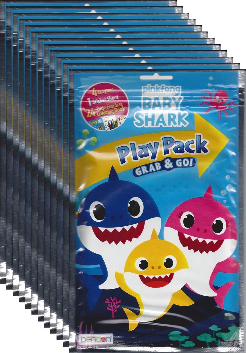 Photo 1 of Baby Shark Pinkfong Grab and Go Play Packs (Pack of 12)