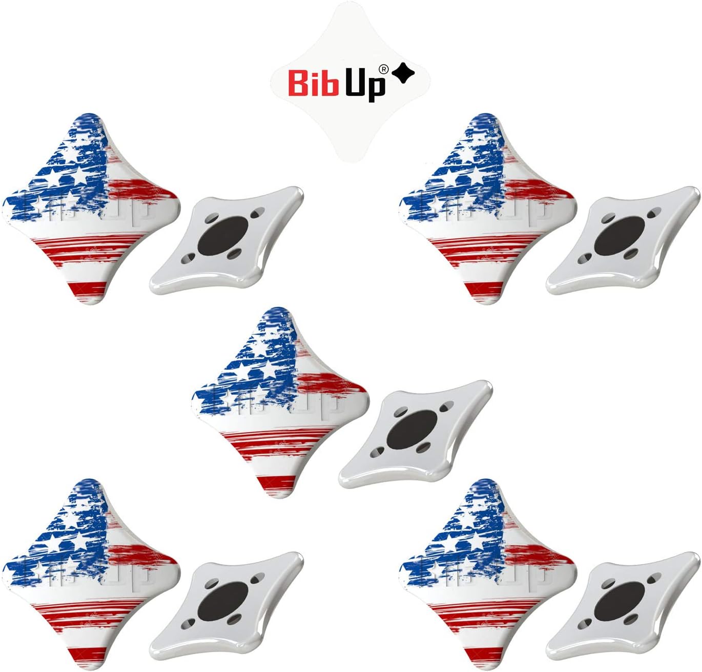 BibUp 2018 MAGNETIC RACE BIB ATTACHMENT SYSTEM (AMERICA VINTAGE)