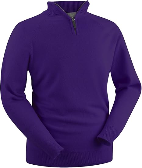 glenbrae merino zip neck sweater