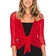 Back From Bali Womens Sheer Shrug Cardigan Lightweight Knit