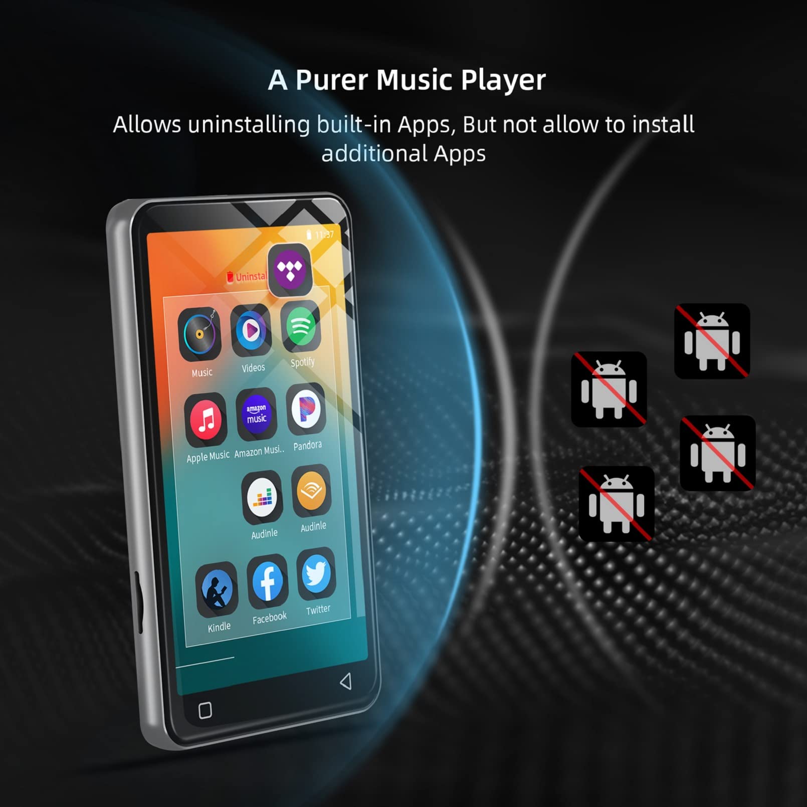MP3 Player with Bluetooth and WiFi, 4