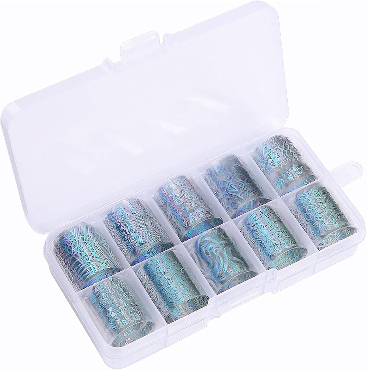 Nail Sticker, 7 Set Accessories Wraps Adhesive Decals Nails Decoration Holographic Nail Transfer Starry Paper (Color : 7set): Home & Kitchen